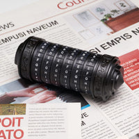 FLYALIGOGO metal Da Vinci Code cryptex puzzle box with letter dials - view 12