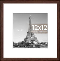 upsimples 50x70cm Puzzle Frame, Wall Decor Frames - Brown / 12x12
