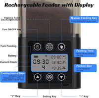 fishkeeper USB Automatic Fish Feeder for Aquarium - 520ML - image 2