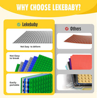 Lekebaby 6 Pack Classic Baseplates 10" x 10" - Grey / 12 Pack - image 3