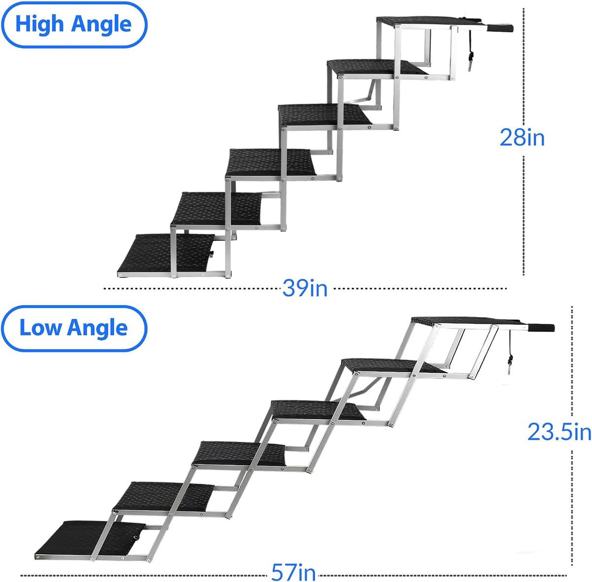 Foldable Dog Stairs for Car - 6 Steps - image 2