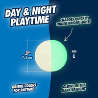 Chuckit! Max Glowin the Dark Bouncy Ball for Dogs, Large 3in - Large / Pack of 1 - image 4