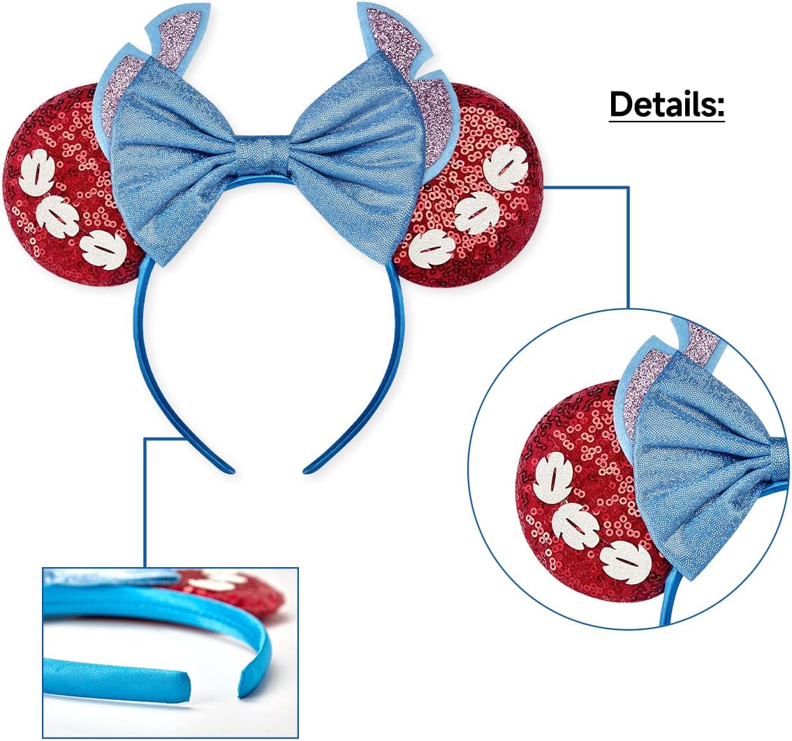 RAZKO Mouse Ears Headband - Stitch Red - image 3