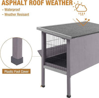 Rabbit Hutch Indoor Rabbit Cage with Metal Wire Pan,Outdoor Bunny cage with Pull Out Tray
