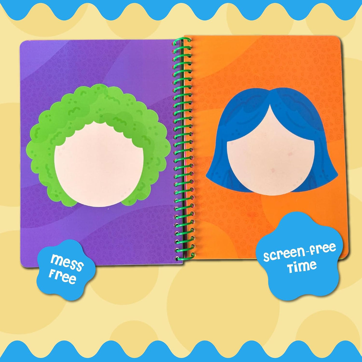 Stick4Ever Jelly Sticker Book, for Kids, Waterproof - Make A Face - image 2