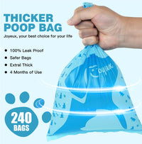 Joyeux 240 Count Ocean Scent Dog Poop Bags Rolls, with Dispenser - 240 Count (Pack of 2) / Blue - image 2