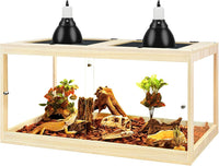 PROLEE 82 Gallon Bearded Dragon Tank - Oak / 35 Gallon (32x15.5x15.5 Inch)