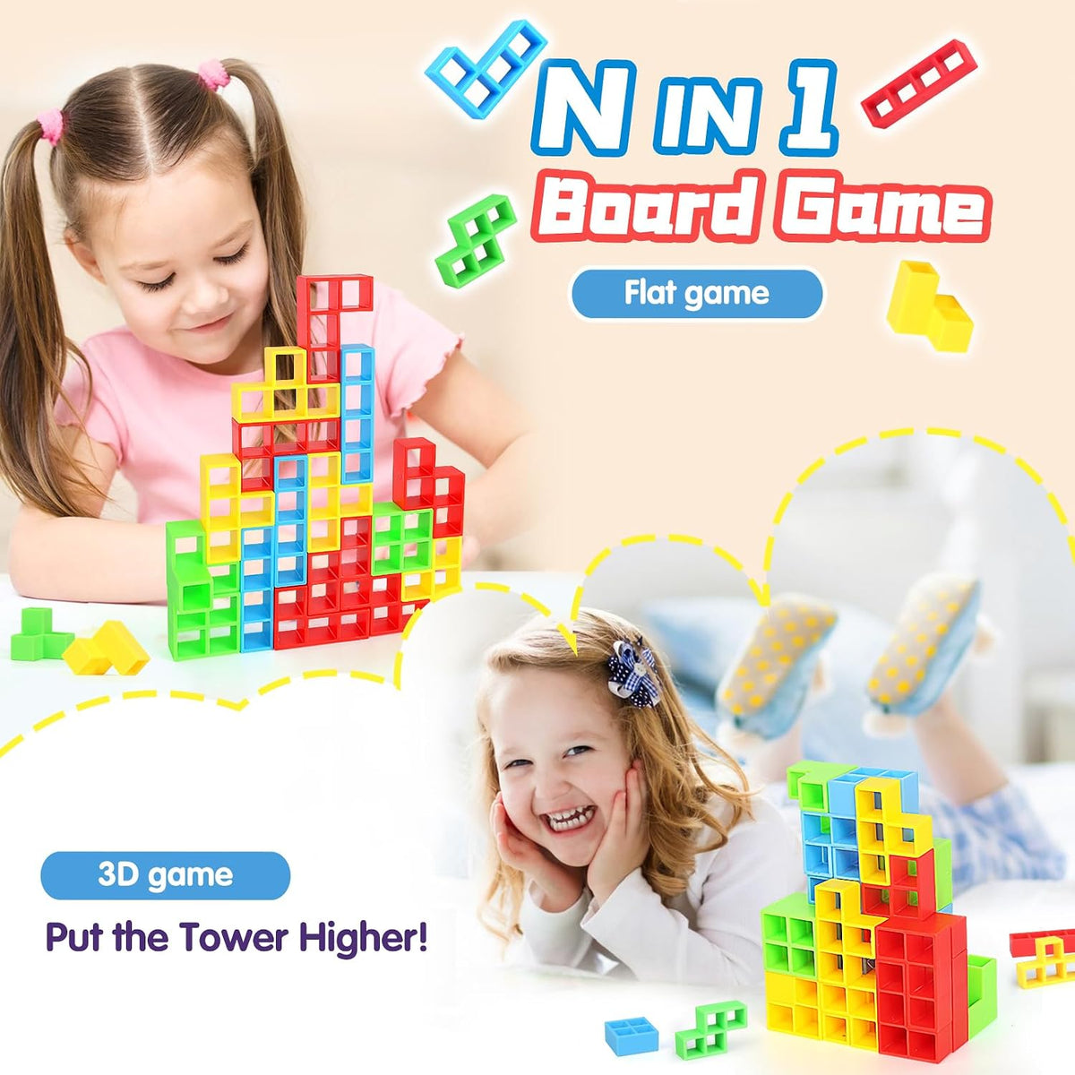 2 Pack Color Matching Challenge Game - Mixed Color / Standard- 64PCS - image 4