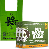 Doggy Do Good, Dog Poop Bags With Handles, Unscented - 180 Count (Pack of 1)