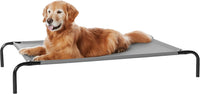 Amazon Basics Cooling Breathable Elevated Dog Bed with Durable Metal - Grey / Large