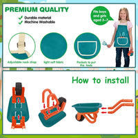 unanscre Gardening Tool Set for Kids, with Toddler Wheelbarrow - image 3
