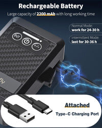 Pawfly Aquarium Lithium Battery Powered Air Pump USB Rechargeable - 5 to 20 Gal（1.5 W） - image 3