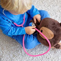 Zcaukya Kids Stethoscope, Real Working Nursing Stethoscope for Kids Role Play, Doctor Game - Blue & Pink - image 4