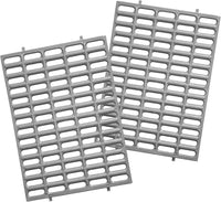 Premium Plastic Rabbit Cage Mats, 15x10 Mat - 2 Pack / Gray