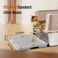 Cat Litter Box Step, Large Cat Litter Ramp with Filter Function - Light Grey Large - image 2