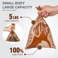 Joyeux 240 Count Ocean Scent Dog Poop Bags Rolls, with Dispenser - 180 Count (Pack of 1) / Brown - image 2