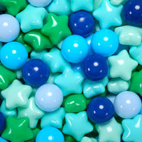 Star Ball Pit Balls for Toddlers, Ball Pool Play Tent - Ocean Blue Green / 100