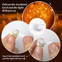 50pcs White LED Balloon Lights - 50PCS / Orange - image 2