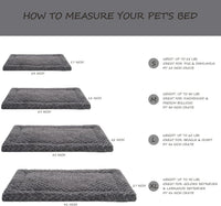 Exsnugy Washable Dog Bed Mat Medium Size Fluffy Pet Crate Pad 36x23 – Essentials for Dogs - Grey / 30.00" x 19.00" x 1.50" (Pack of 2) - image 3