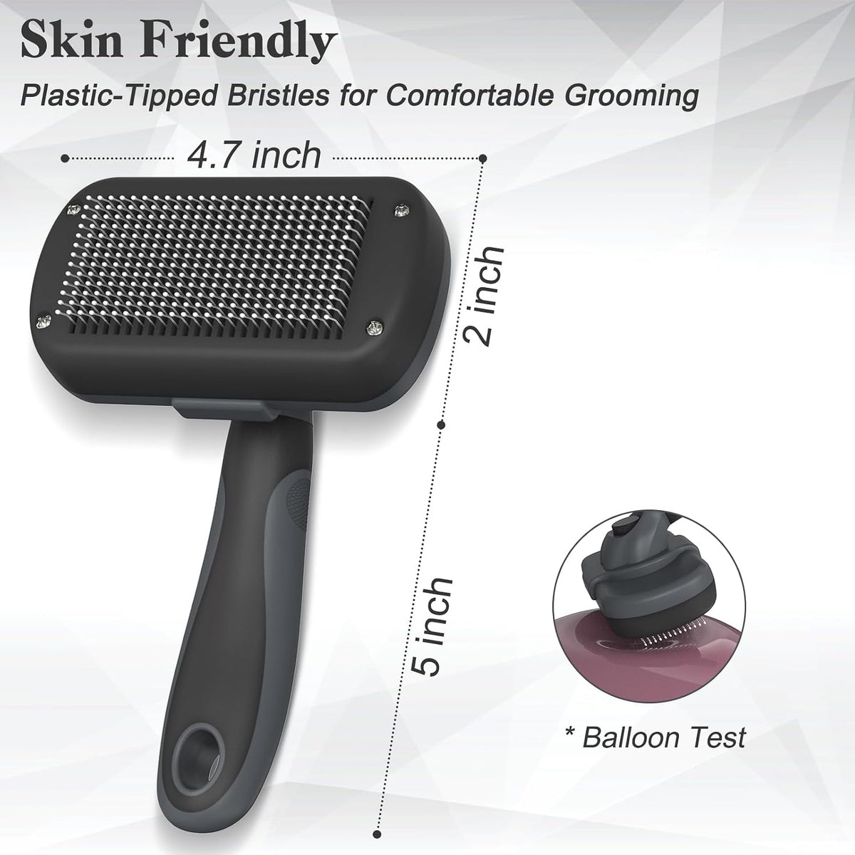 Dipoo Self Cleaning Shedding Brush - Grey - image 4