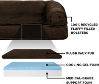 FurHaven Orthopedic Dog Bed for Large Dogs - Jumbo Plus / Espresso - image 3