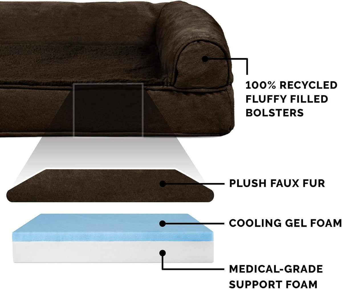 FurHaven Orthopedic Dog Bed for Large Dogs - Jumbo Plus / Espresso - image 3