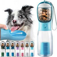 Portable Water Bottle for Small Dogs - Blue / 20oz