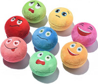 SCHITEC Squeaky Dog Toys, [6 Pack] Soft Stuffed Plush Balls with Squeakers, Interactive Fetch Play - Medium 2.9"