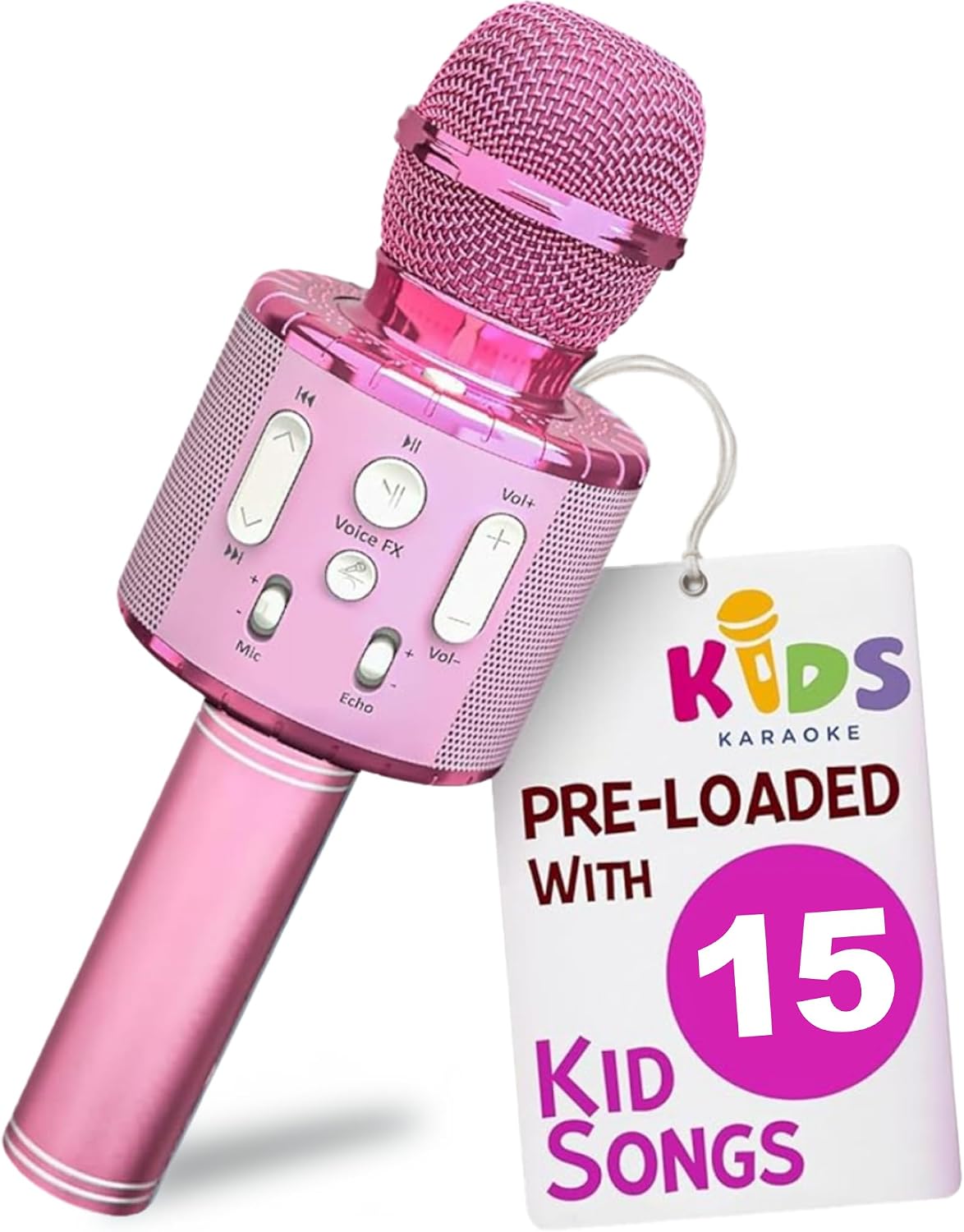 Move2Play, Kids Karaoke Microphone - All Pink