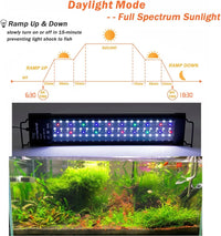 hygger Auto On Off LED Aquarium Light 48-55 Inches Dimmable 7 Colors - 18"-24" - image 4