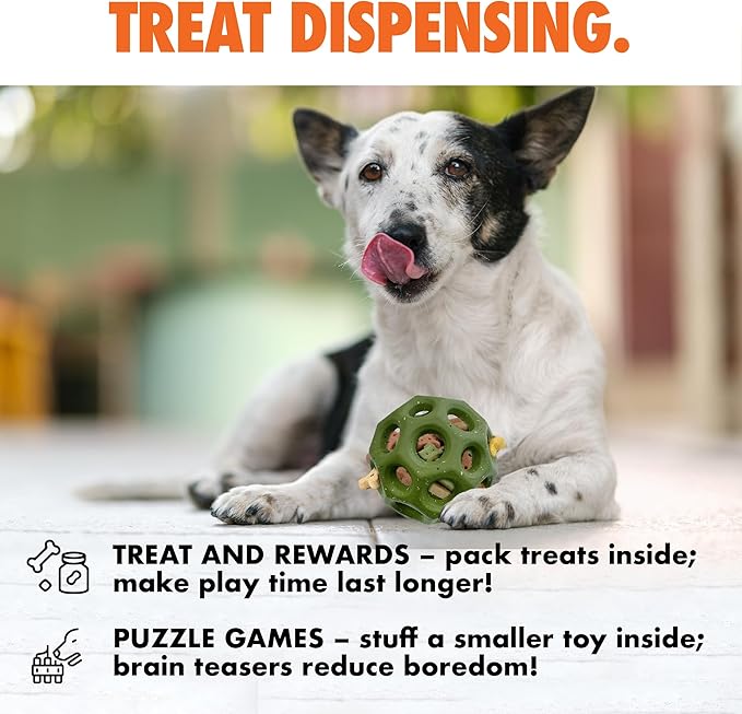 Max Fusion with Nike Grind, Arlee Helix Dog Toy, Chew Toy for Play, Fetch, Tug, S