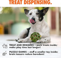 Max Fusion with Nike Grind, Arlee Helix Dog Toy, Chew Toy for Play, Fetch, Tug, L