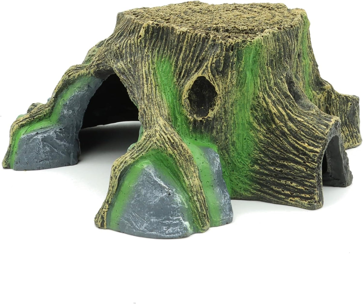 Extra Large Resin Reptile Hideouts Cave Habitat Decor – Essentials for Reptiles And Amphibians - E- Large