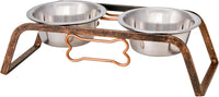 Loving Pets Elevated Dog Bowls - Aged Copper / 0.5 Quarts