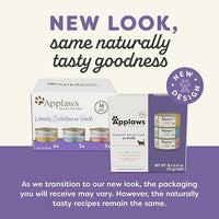 Applaws Natural Wet Canned Cat Food, Made with Limited and Natural Ingredients, Real Protein with No Artificial Additives, Variety Pack in Broth (16 x 2.47oz Cans)