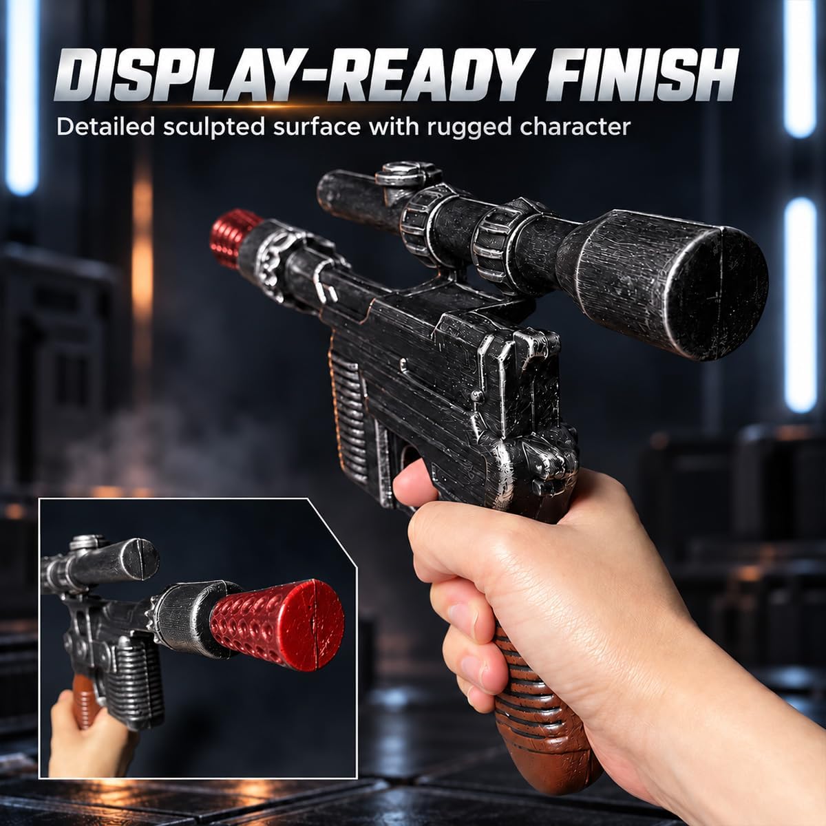 otaku gear 12" Foam Solo Sci-Fi Blaster Prop Replica - Han Solo - image 2