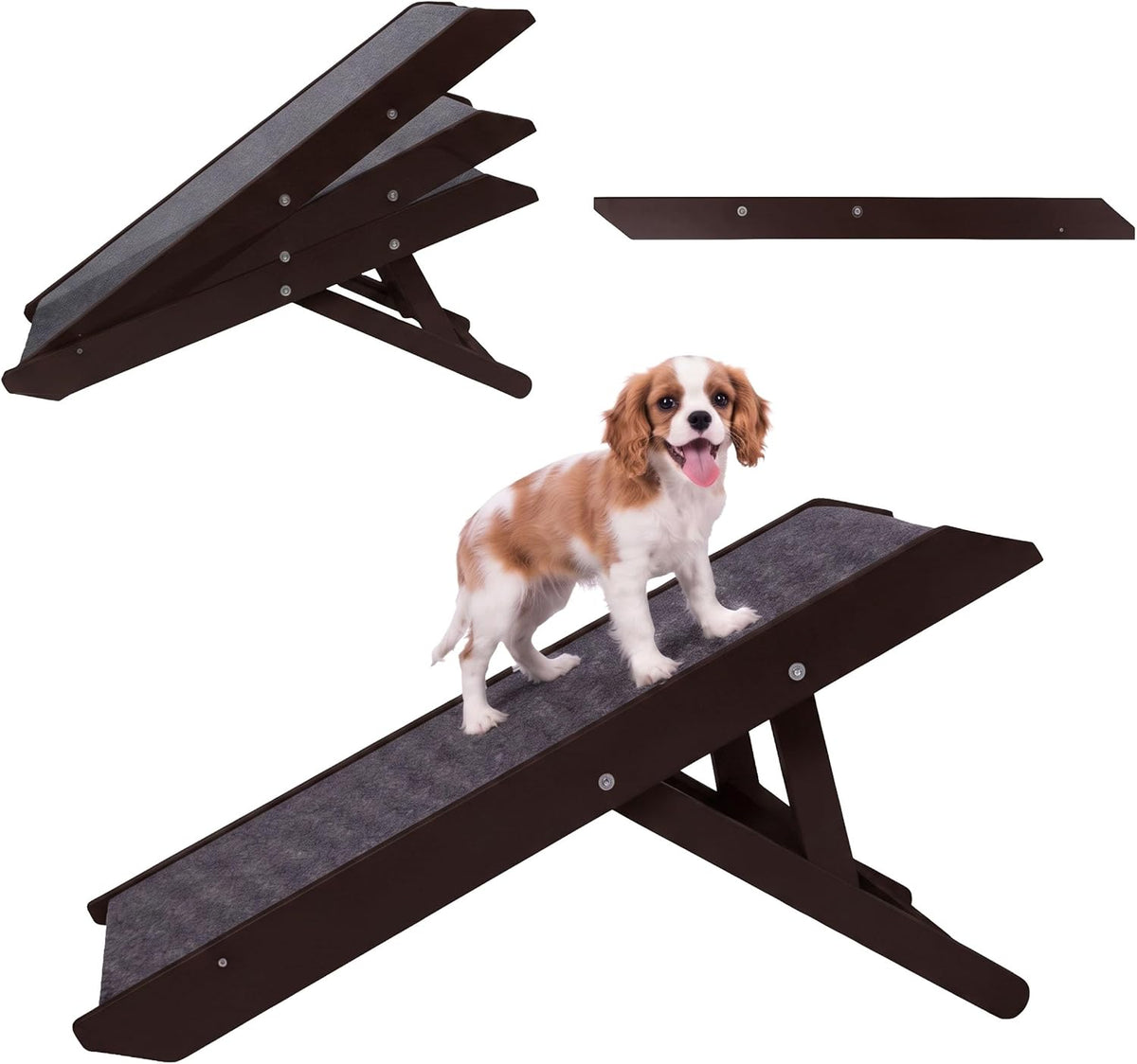 Internet's Best Adjustable Pet Ramp - Espresso - 16"