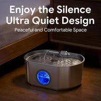 Cat Water Fountain Stainless Steel - 236oz Fountain+10 Filters +10 Sponges - image 4