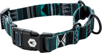 Wolfgang Heavy Duty Martingale Dog Collar with Quick Release Nylon - WesternSky Print / Large (1 Inch x 18-22 Inch)