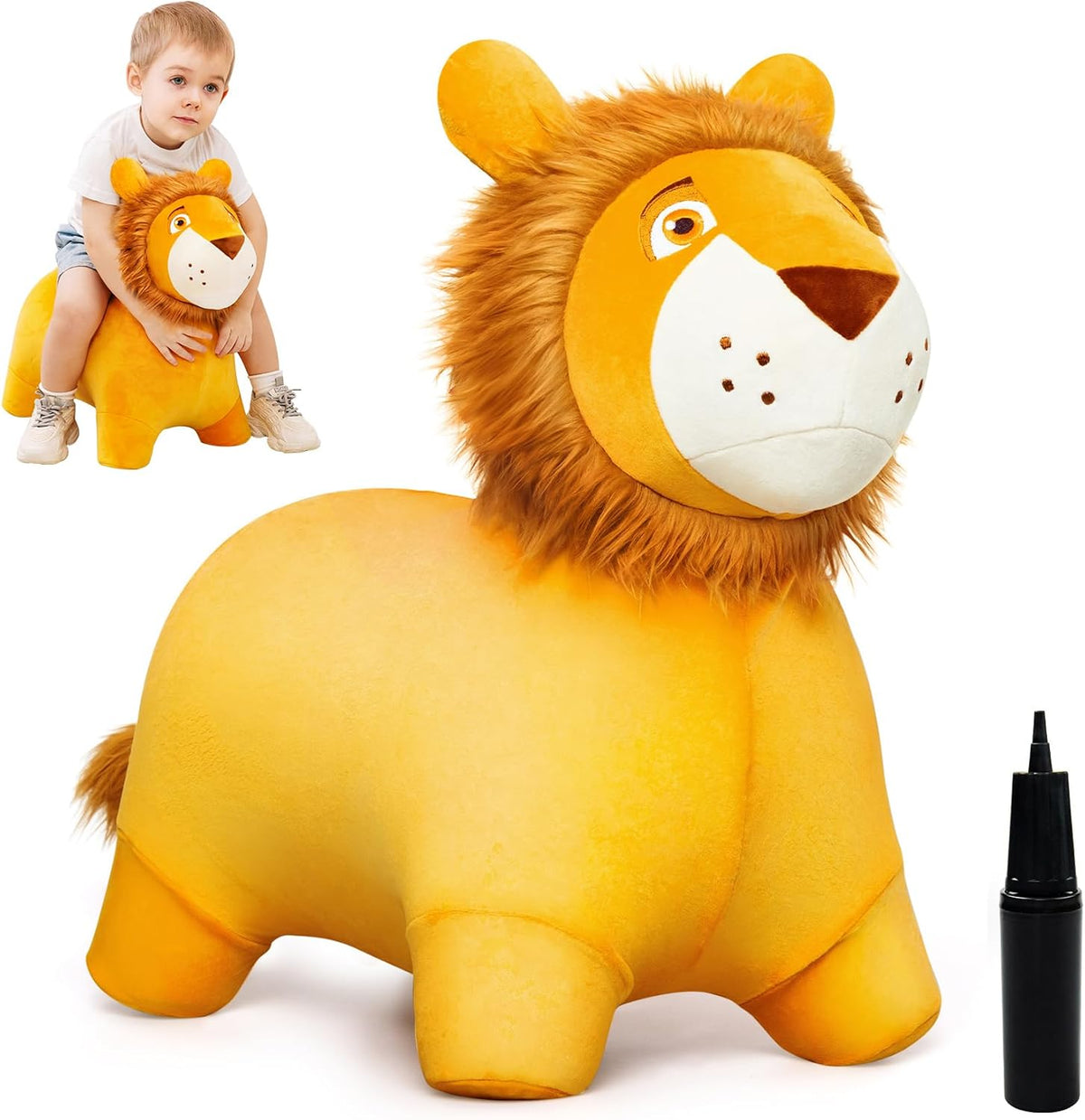 ZOOJOY Inflatable Horse Hopping Toy - Lion