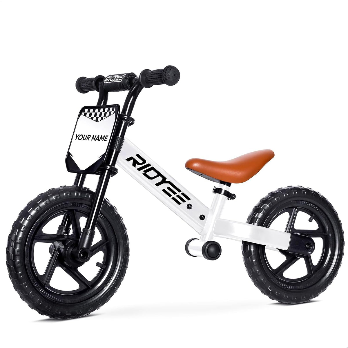 RIDYEE Toddler Balance Bike 2 Year Old - White