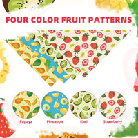 PUPTECK Dog Cooling Bandanas 4pcs Outfit - Fruits(Cooling Fabric) / Large (24"x17"x17") - image 4