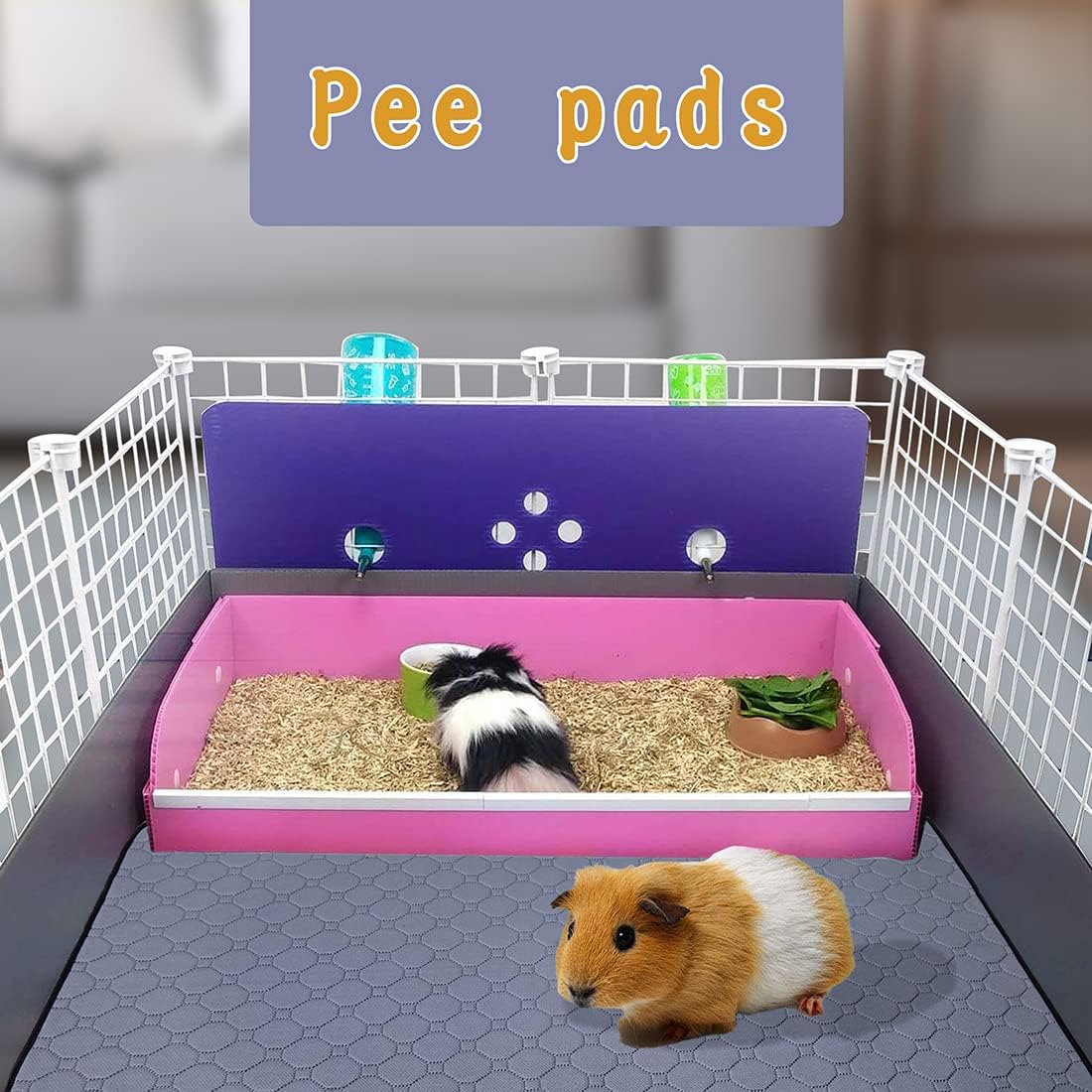 2Pack Guinea Pig Cage Liners - 12 In Grid Length / C&C 2x4(24" x 48") 2Pack - image 4