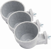 Lixit Quick Lock Removable Bird Cage Bowls for Birds, Rabbits - 10oz (Pack of 3)