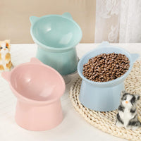 Hsei 6 Pcs Raised Cat Bowls Tilted Anti Vomit Pet Feeder - image 2