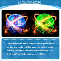 6 Pcs Cat Ball Ghost Hunting Light up Toy - Various Color / 6 - image 3