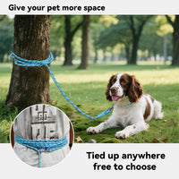 Long Dog Training Leash，Heavy Duty Reflective Rope Lead for Small - Blue / 30FT - image 2