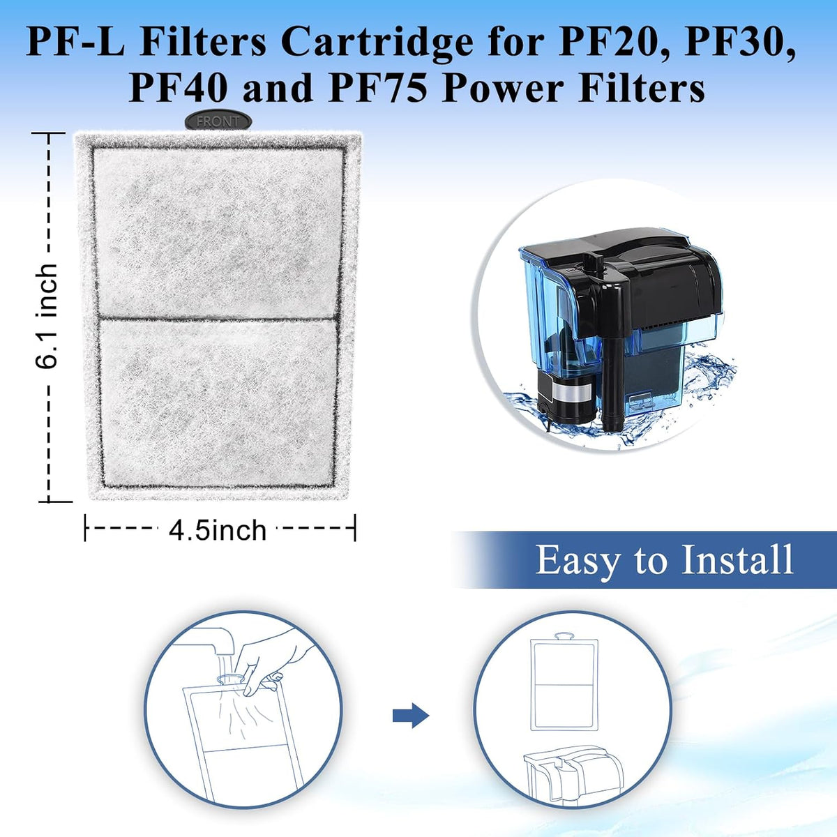Pryitier 16 Pack PF-L Filter Cartridges Compatible with PF20 - 9 Pack - image 2
