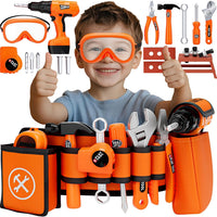 TOY Life Kids Tool Set with Kids Tool Belt & Toy Drill - Toy Drill Kids Tool Set