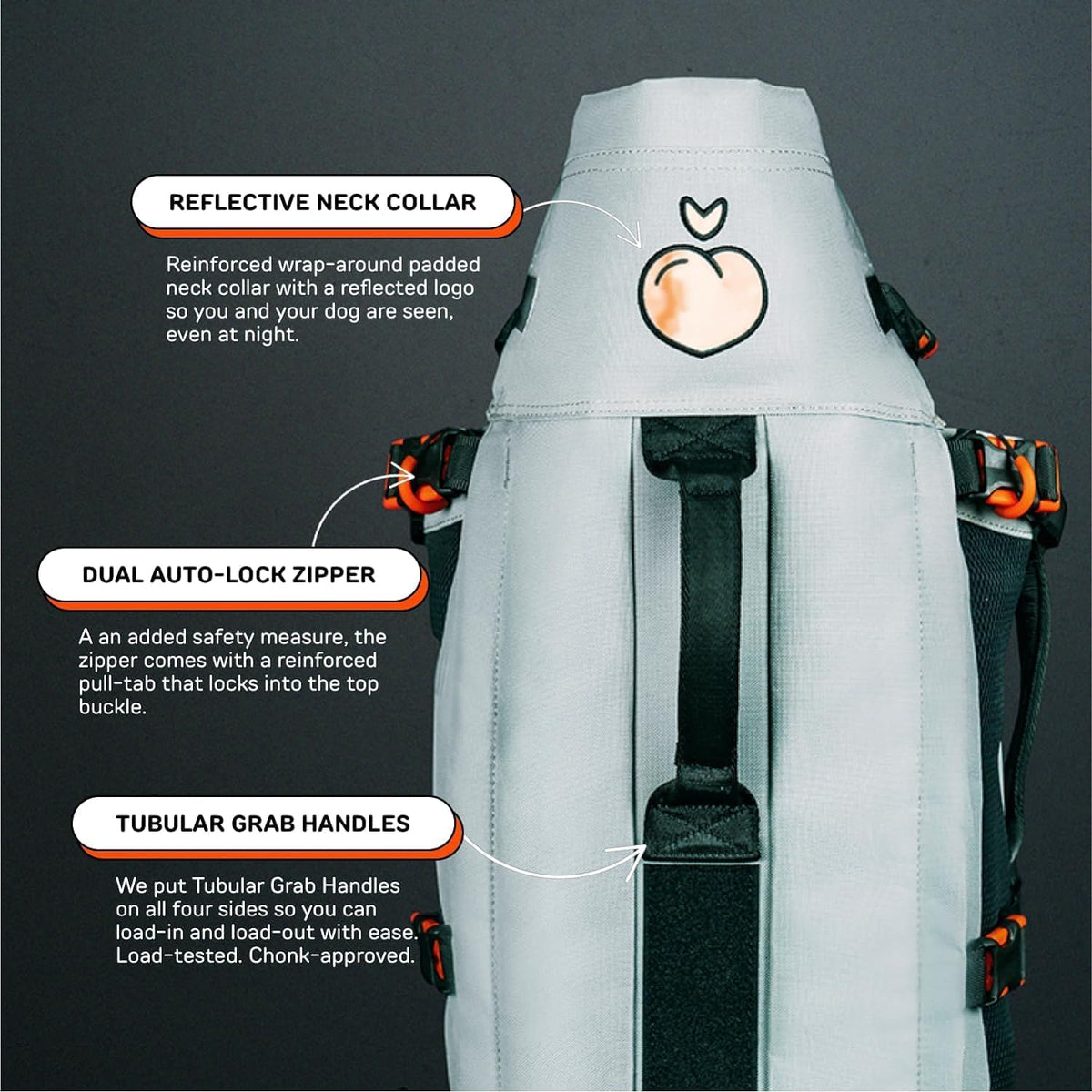Maxine One Dog Backpack Carrier for Medium Dogs – Essentials for Dogs - Gray - image 2